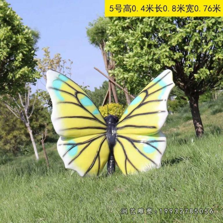 商场玻璃钢蝴蝶动物雕塑