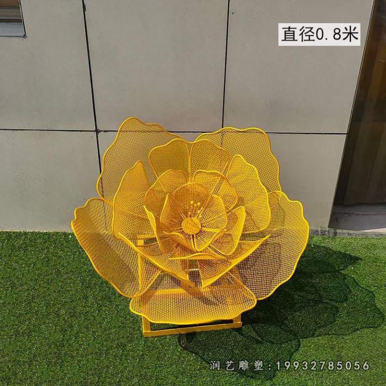 公园不锈钢花景观雕塑
