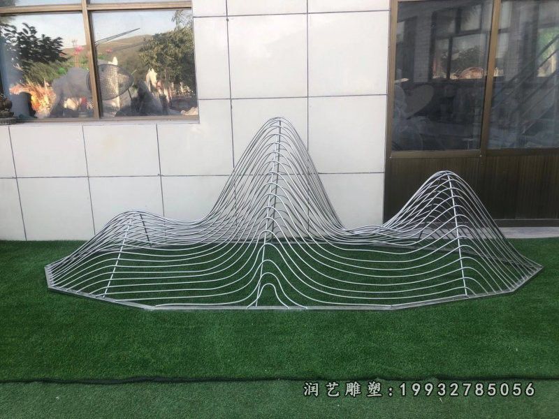 游乐场不锈钢假山雕塑