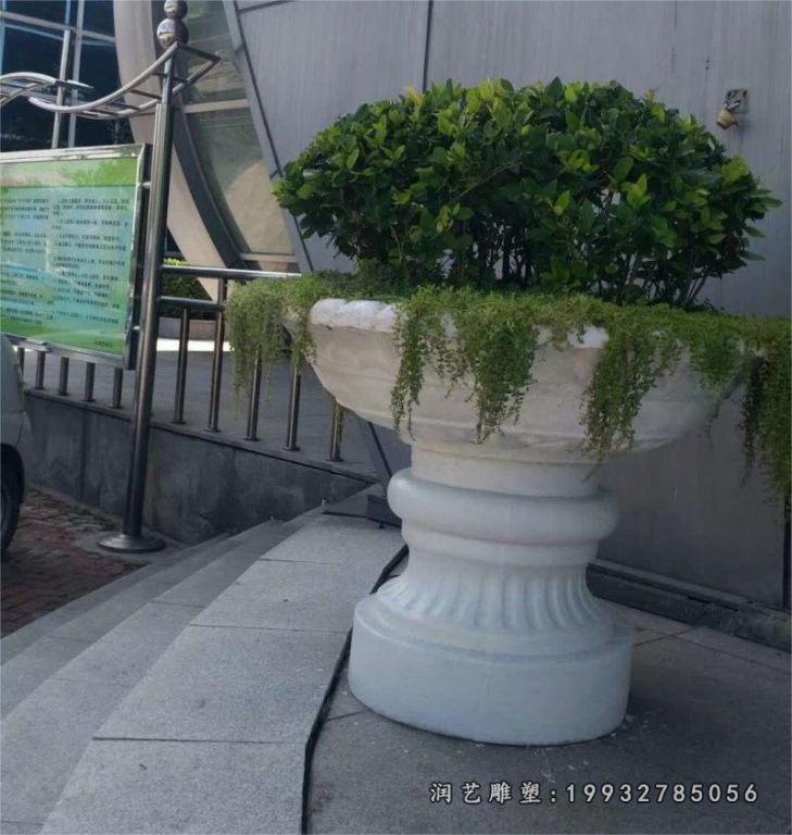 广场花盆景观石雕