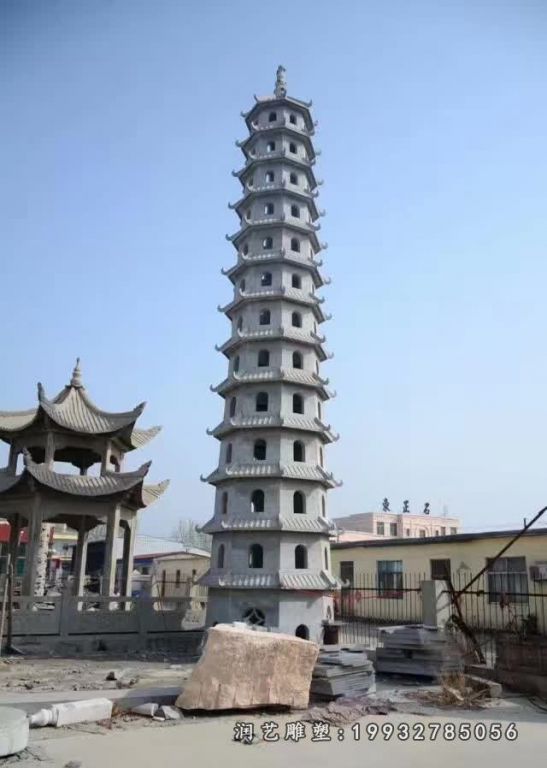 园林多层石塔景观石雕