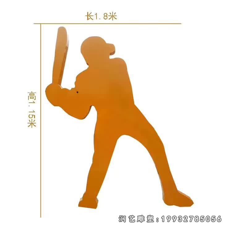 景区不锈钢运动人物雕塑