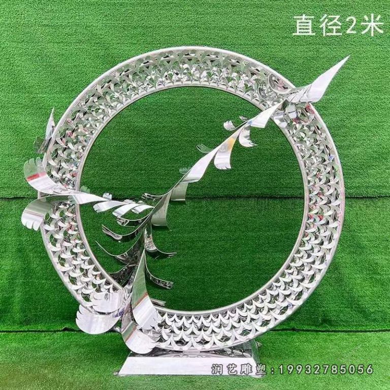 草坪不锈钢大雁动物雕塑