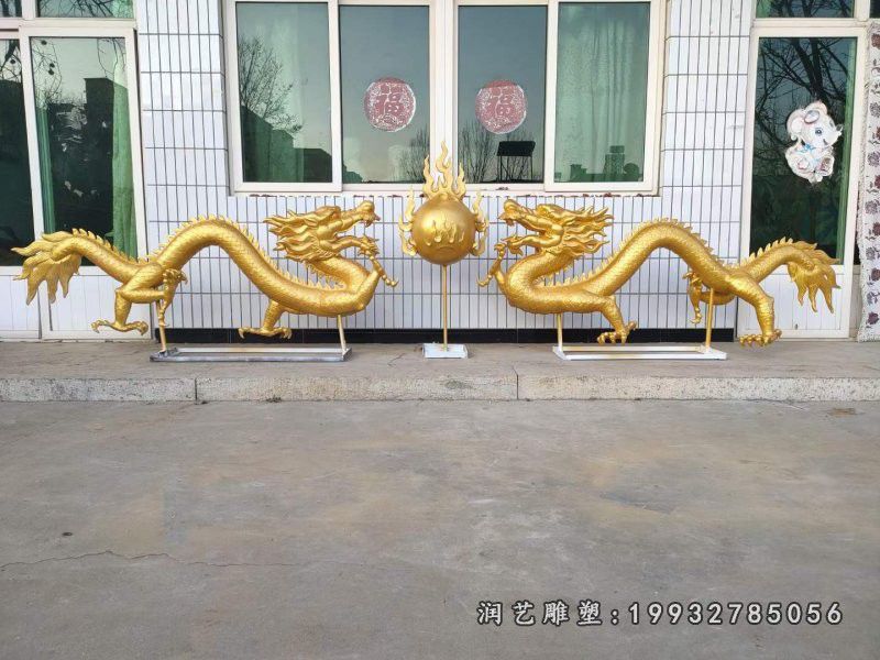 学校龙动物铜雕