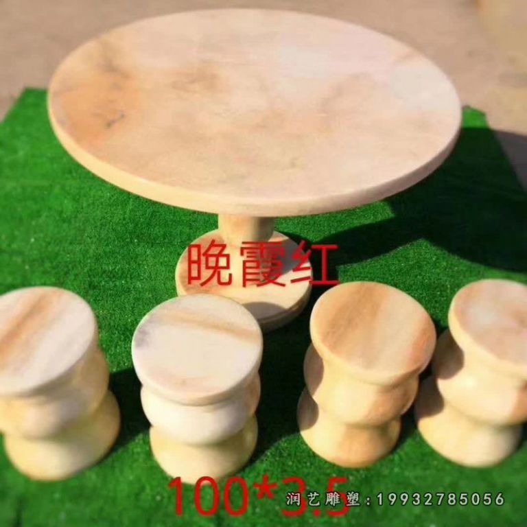 酒店石雕桌椅凳 (60)