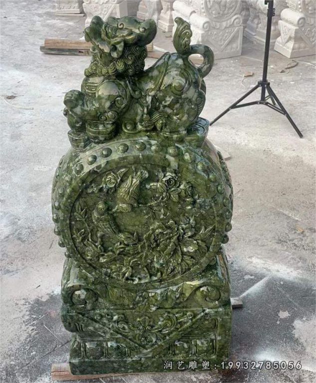 石雕抱鼓石雕塑 (1)