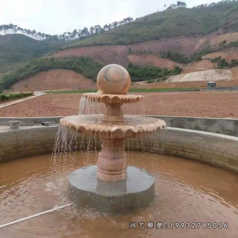 小区风水球石雕 (5)