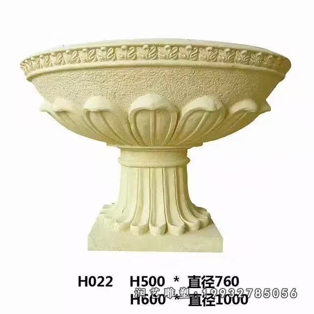 小区花盆景观石雕