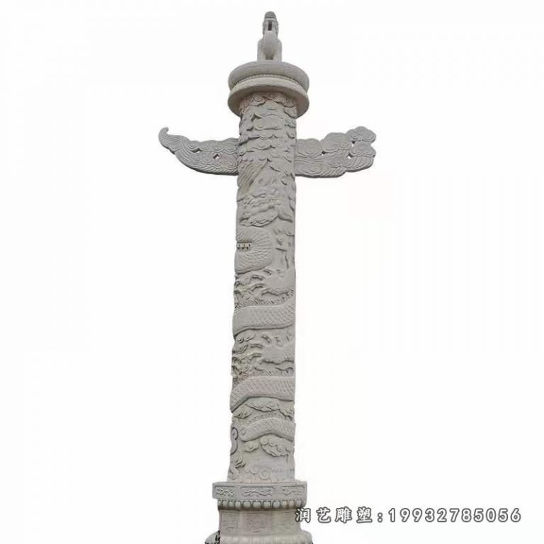 公园龙柱景观石雕