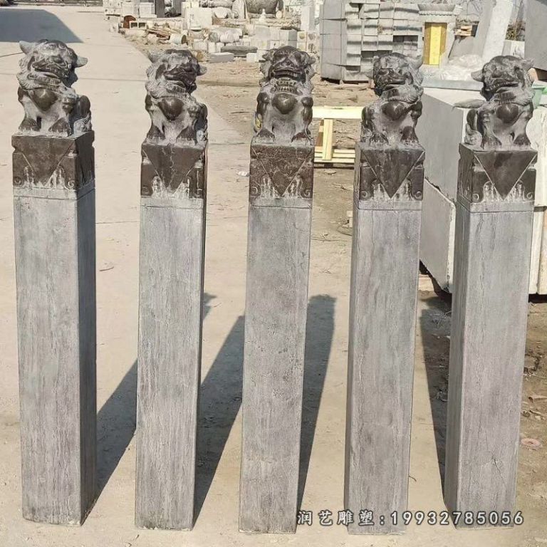 景区拴马桩景观石雕