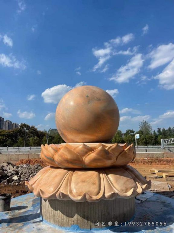 风水球景观公园石雕 (1)