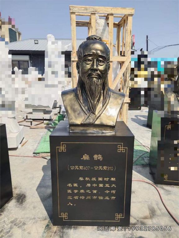 园林人物扁鹊铜雕