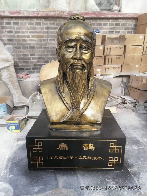 扁鹊人物铜雕