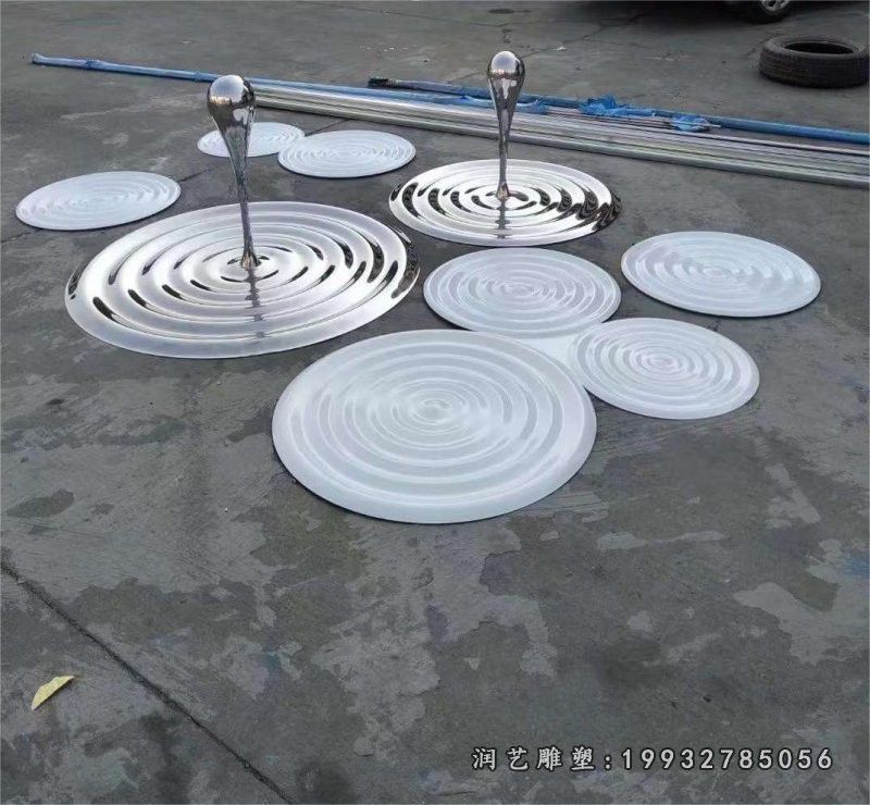 城市不锈钢水滴雕塑