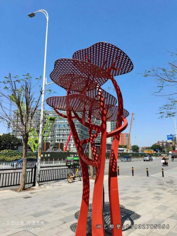 花园不锈钢景观树雕塑