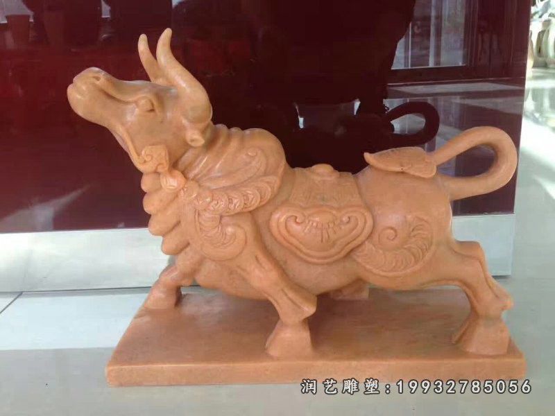 商场动物牛石雕