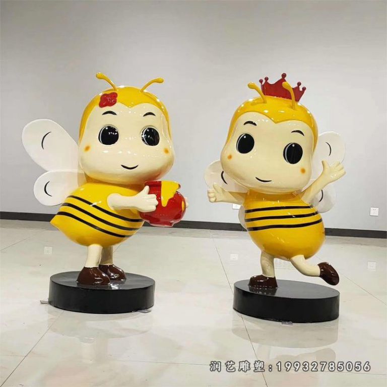 企业玻璃钢蜜蜂雕塑