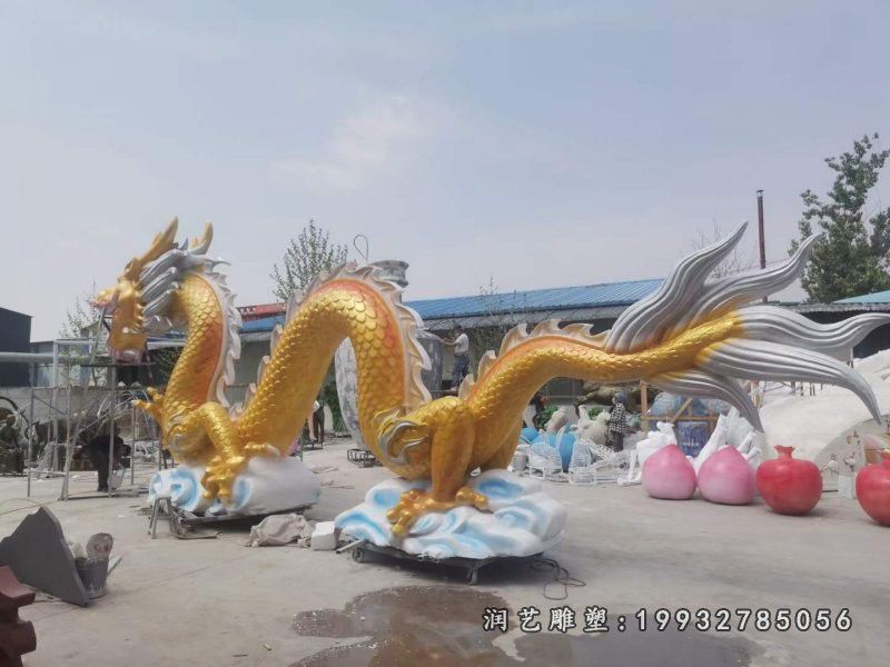 公司动物龙铜雕