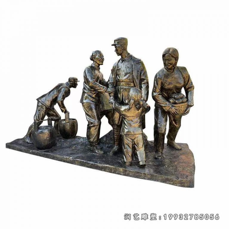 街道铜雕红军 (24)