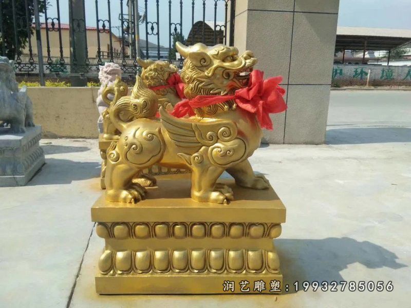 校园动物貔貅铜雕