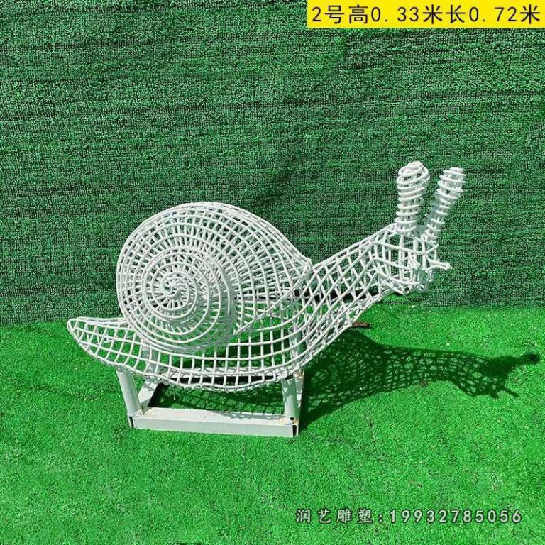 景区不锈钢蜗牛雕塑 (20)