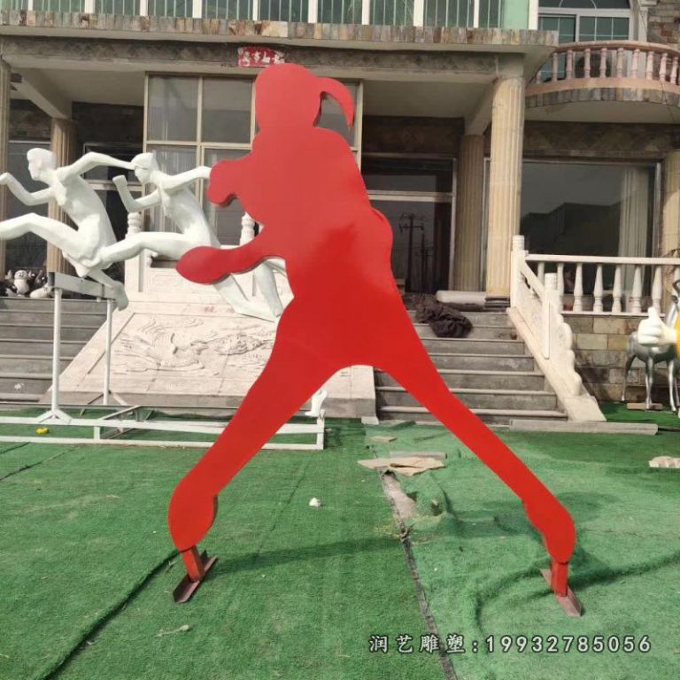 学校不锈钢运动人物雕塑