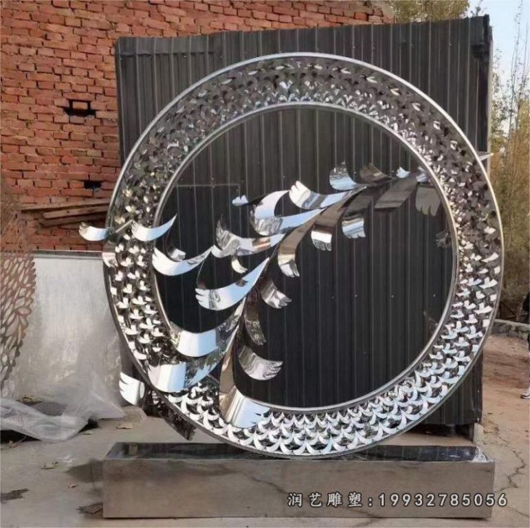 不锈钢大雁商场雕塑