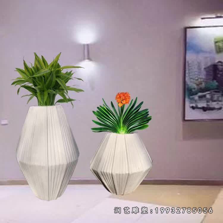 城市不锈钢花瓶景观雕塑