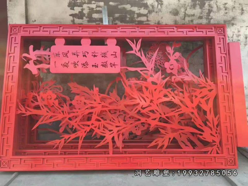 花园不锈钢剪纸景观雕塑