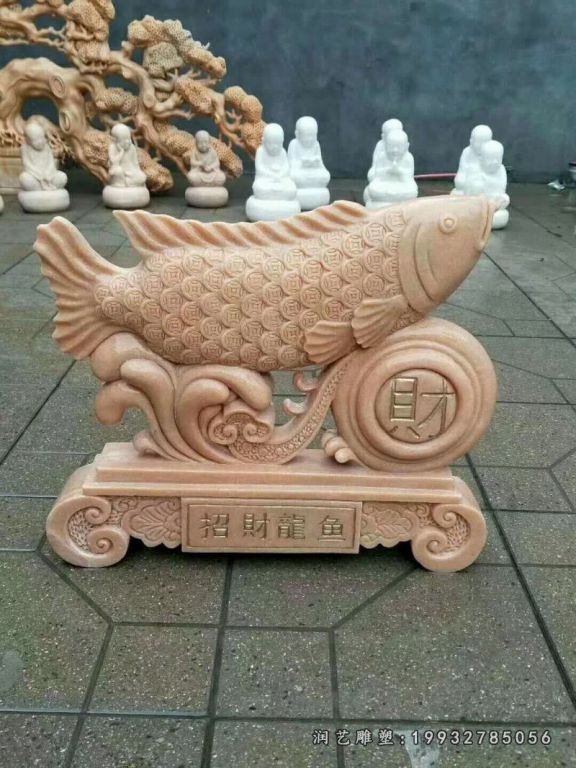 庭院动物鱼石雕