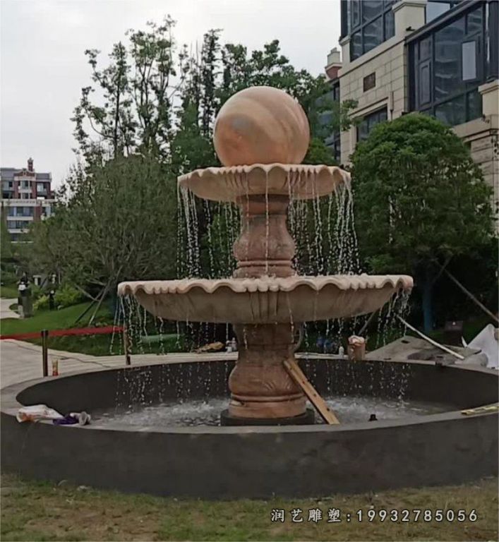 酒店景观风水球石雕
