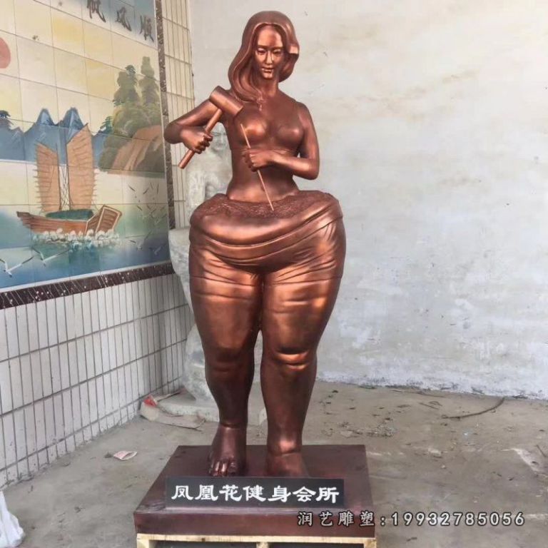 抽象人物铜雕 (6)