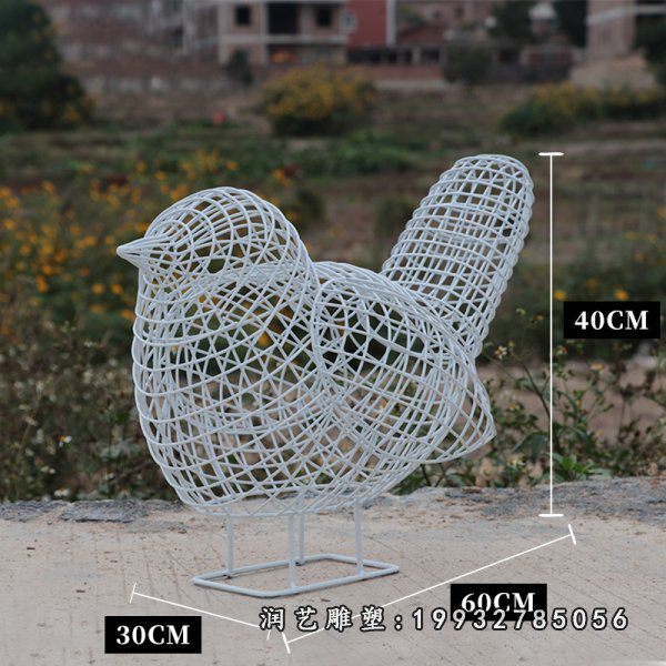 不锈钢鸟动物雕塑