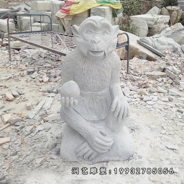 大理石猴雕塑
