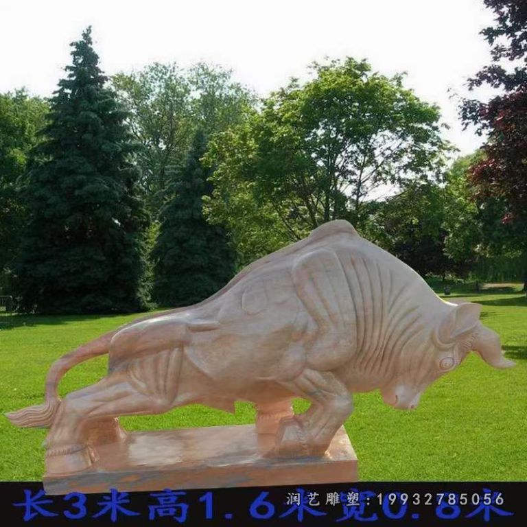 公园牛动物石雕